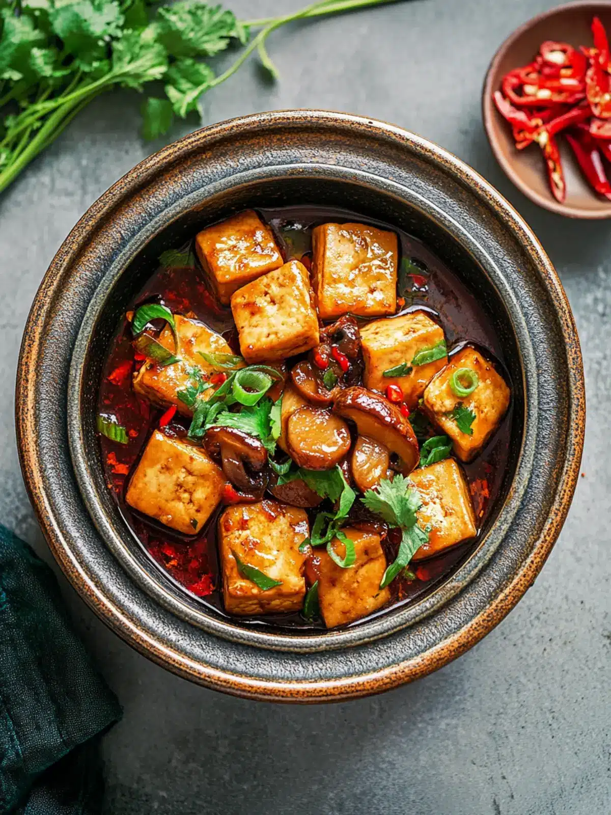Vietnamese Braised Tofu & Mushrooms