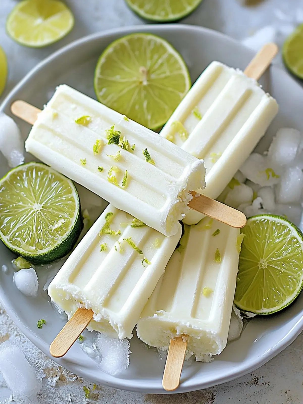 Creamy Coconut Lime Pops