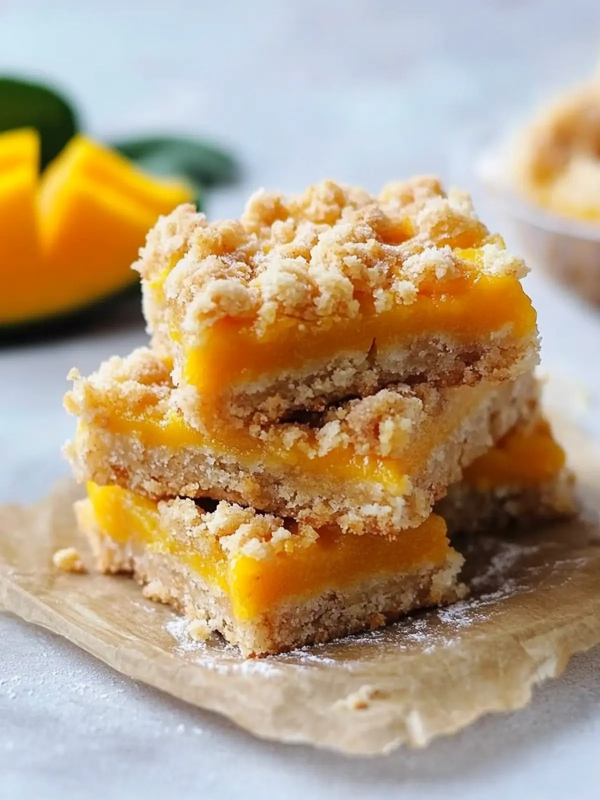 Mango Crumb Bars