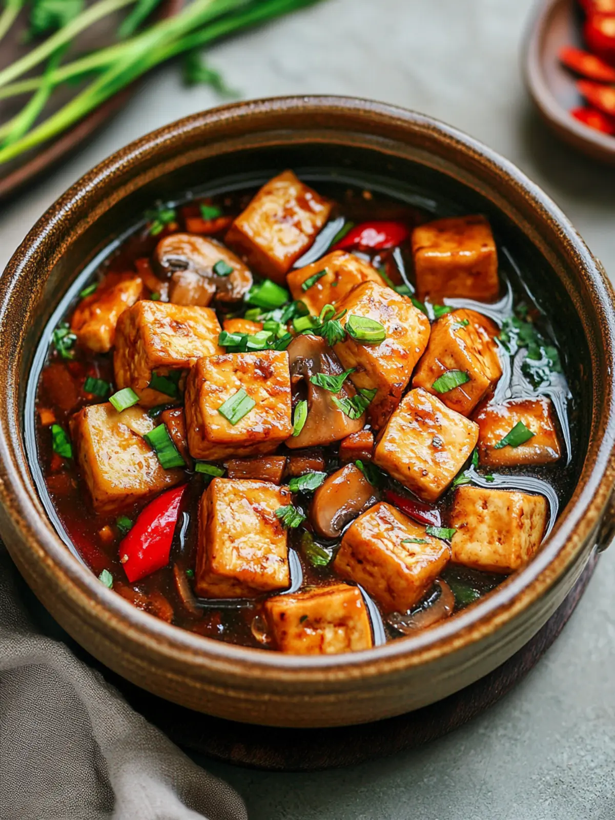 Vietnamese Braised Tofu & Mushrooms