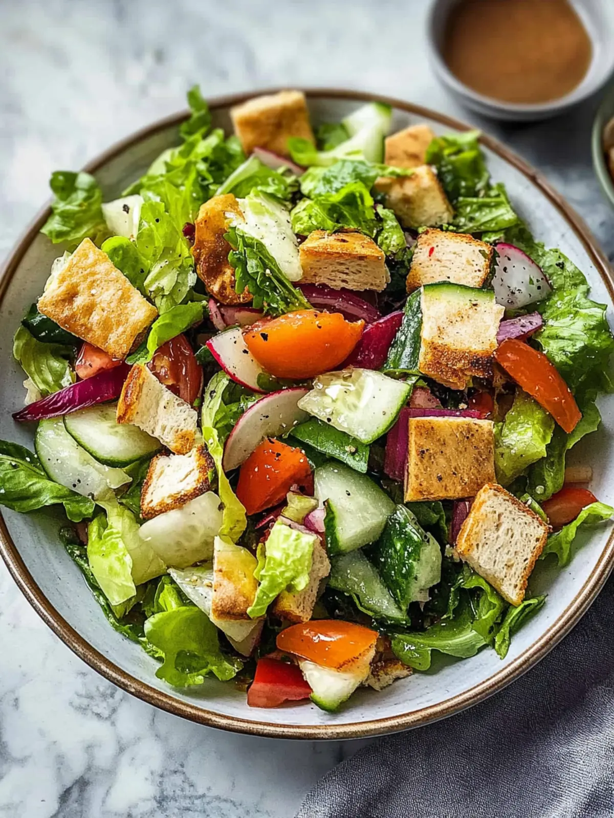 Authentic Lebanese Fattoush Salad