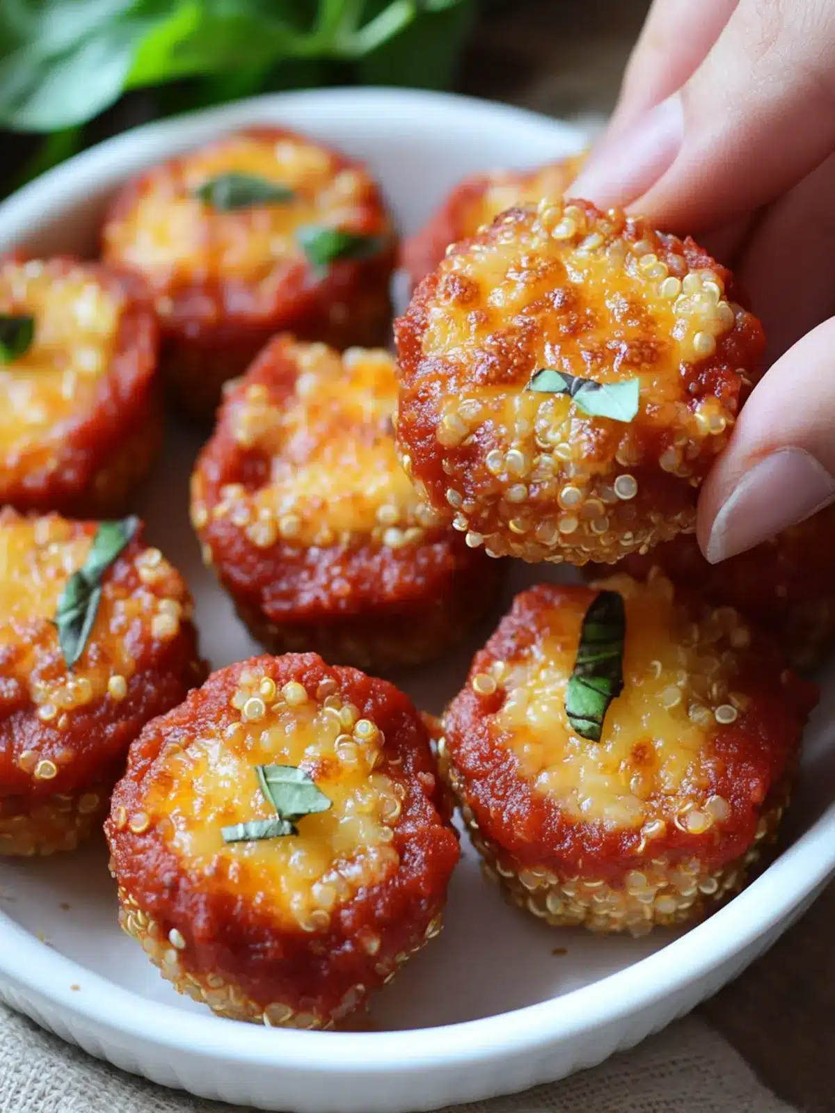 Quinoa Pizza Bites