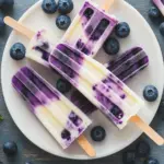 Blueberry Cheese Filling Crispy Popsicles