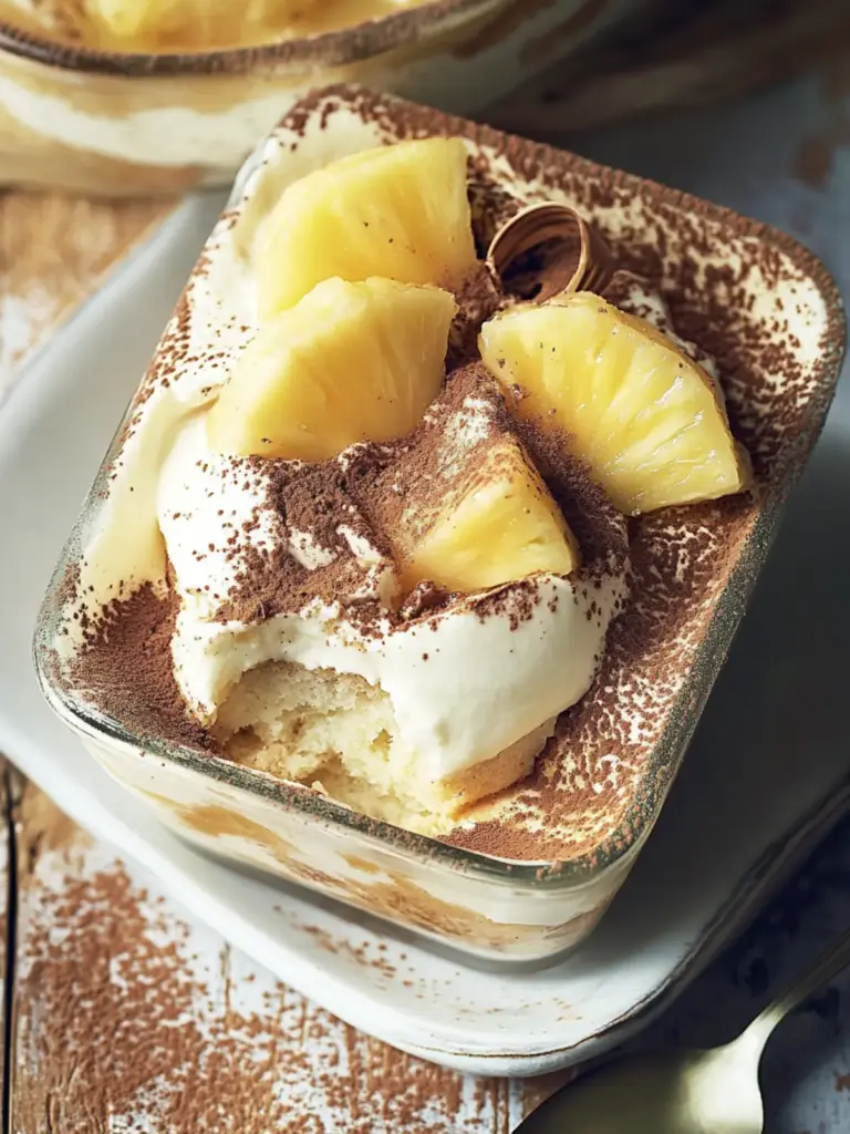Pineapple & Spiced Rum Tiramisu