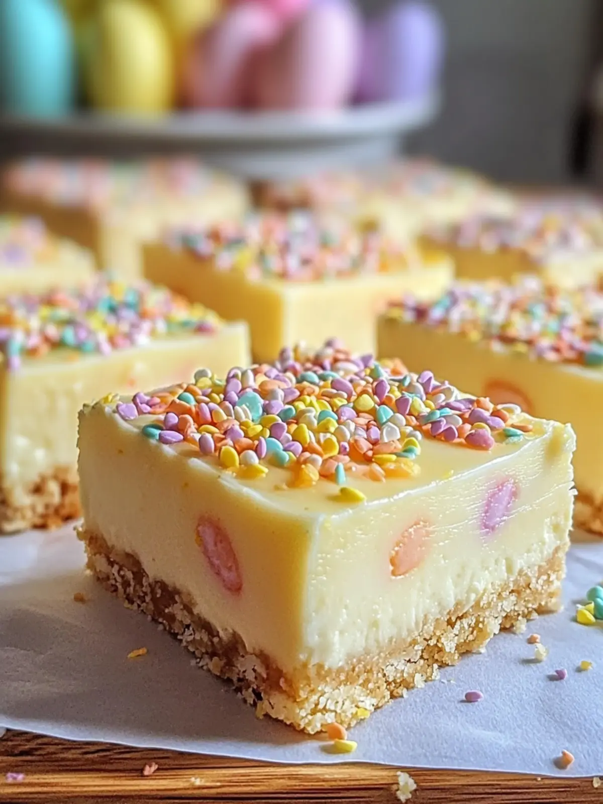 Dreamy Easter Egg Lemon Cheesecake Bars to Wow Your Guests Easter Egg Lemon Cheesecake Bars