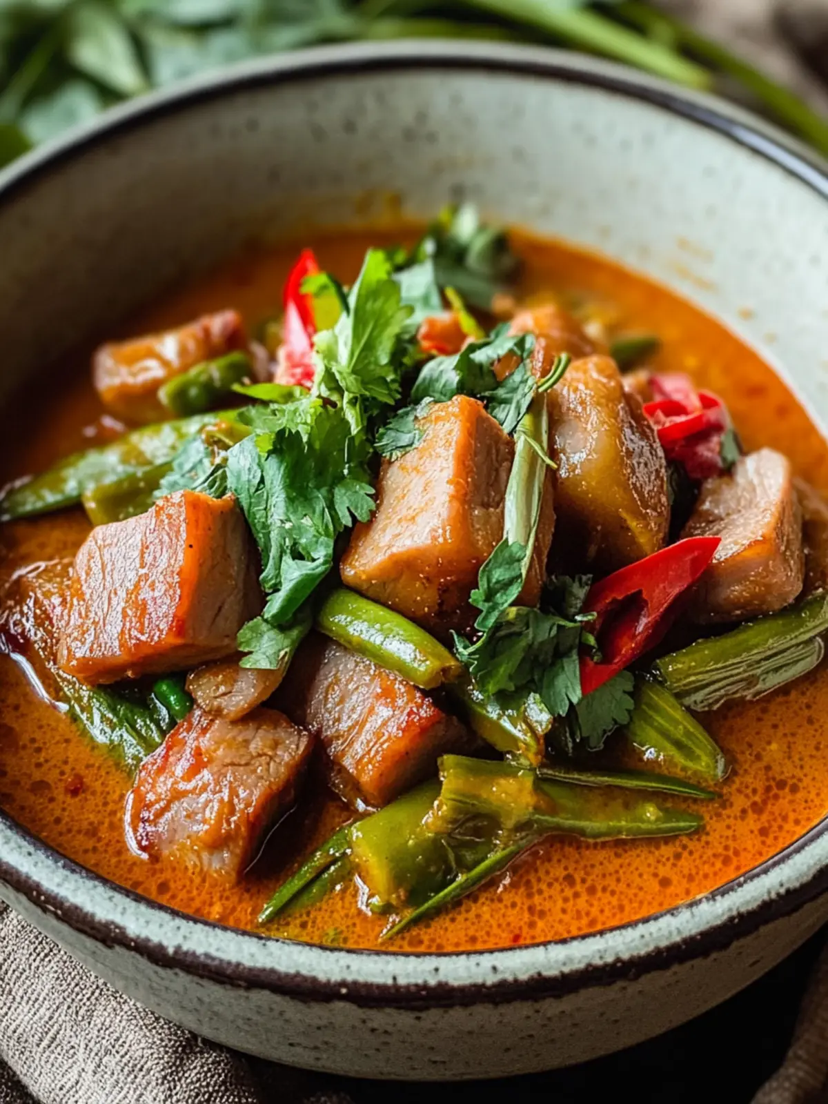 Thai Red Curry Pork Belly
