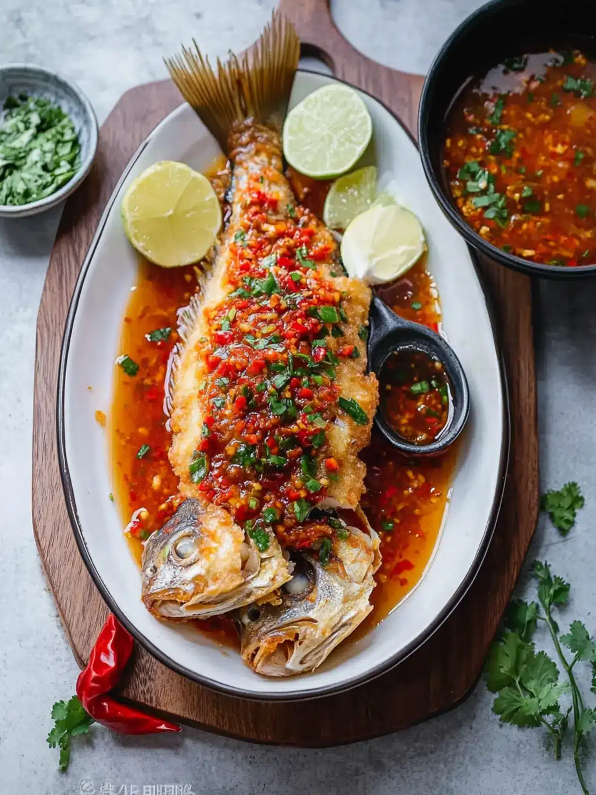 Fried Fish with Chili Sauce