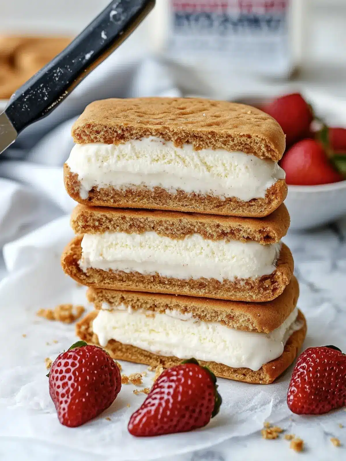 Creamy Japanese Cheesecake Ice Cream Sandwiches Made Easy Japanese Cheesecake Ice Cream Sandwiches
