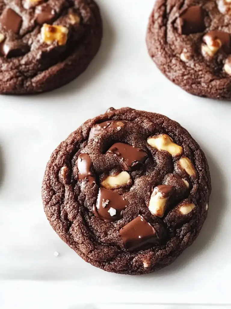 Chunky Chocolate Cookies with Salty Pretzel Crunch