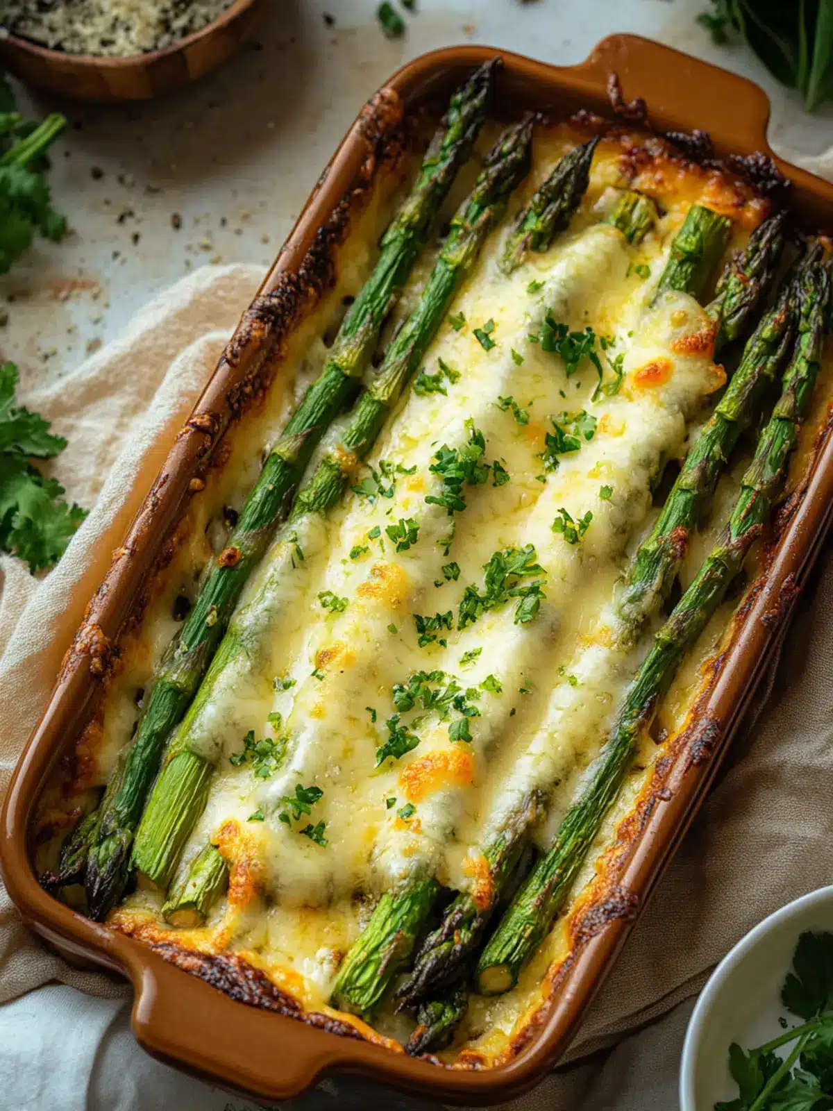 Cheesy Baked Asparagus