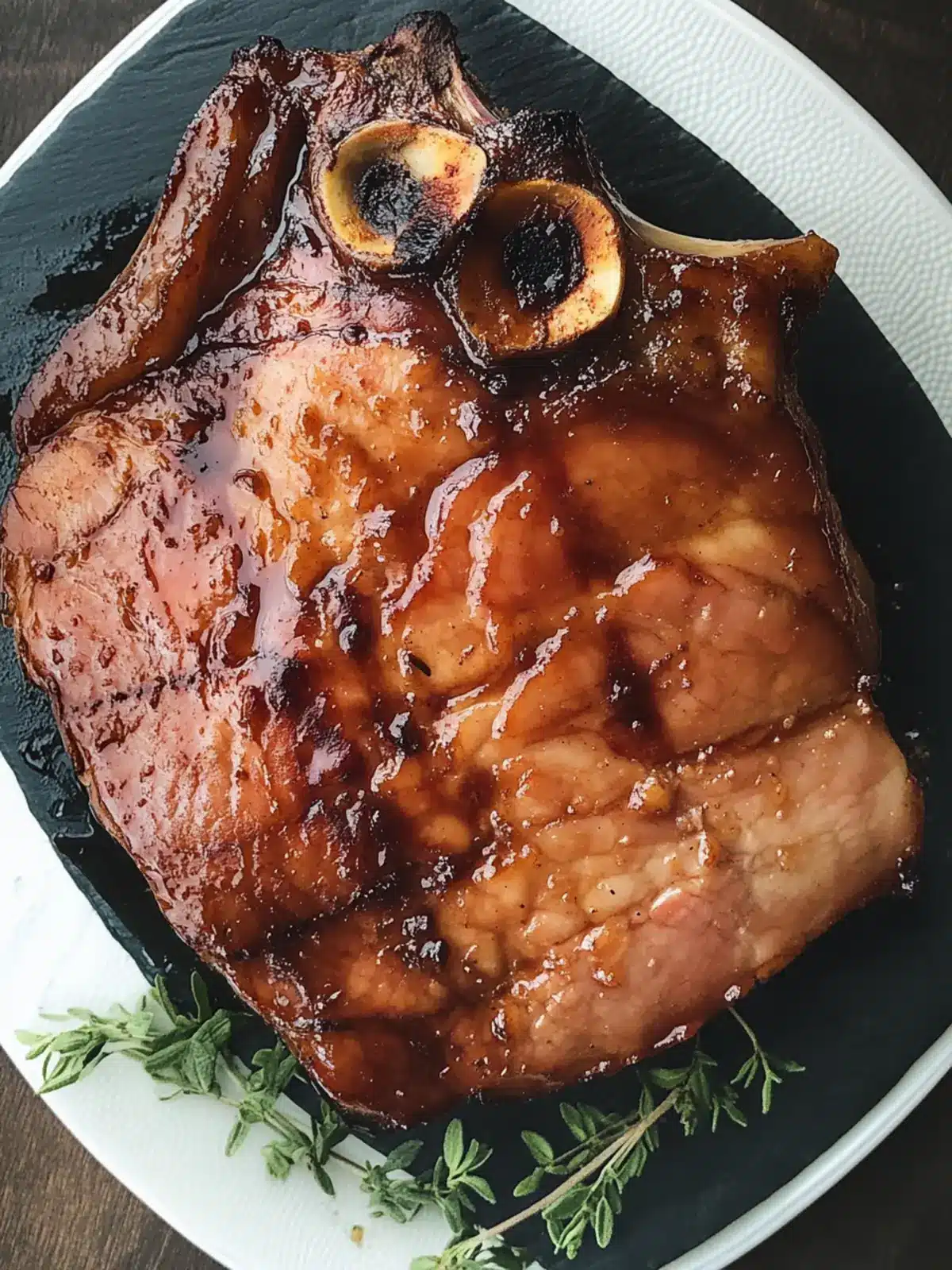 Sweet and Savory Brown Sugar Glaze Ham Steak Delight Brown Sugar Glaze Ham Steak