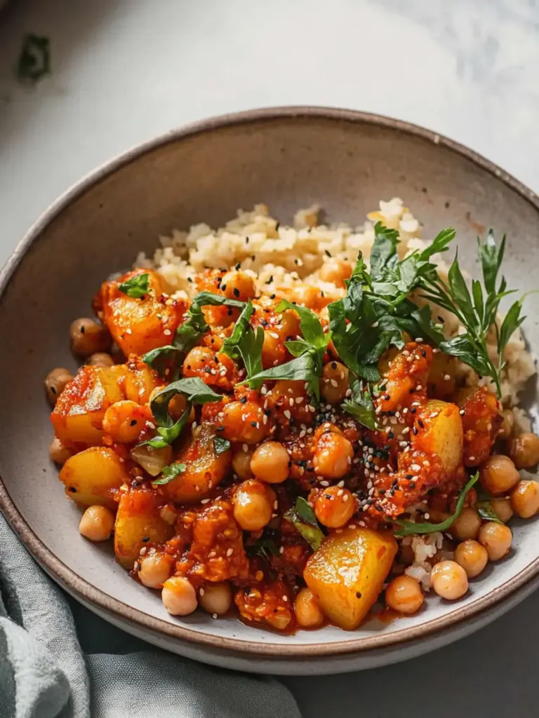 Gochujang Potatoes and Chickpeas