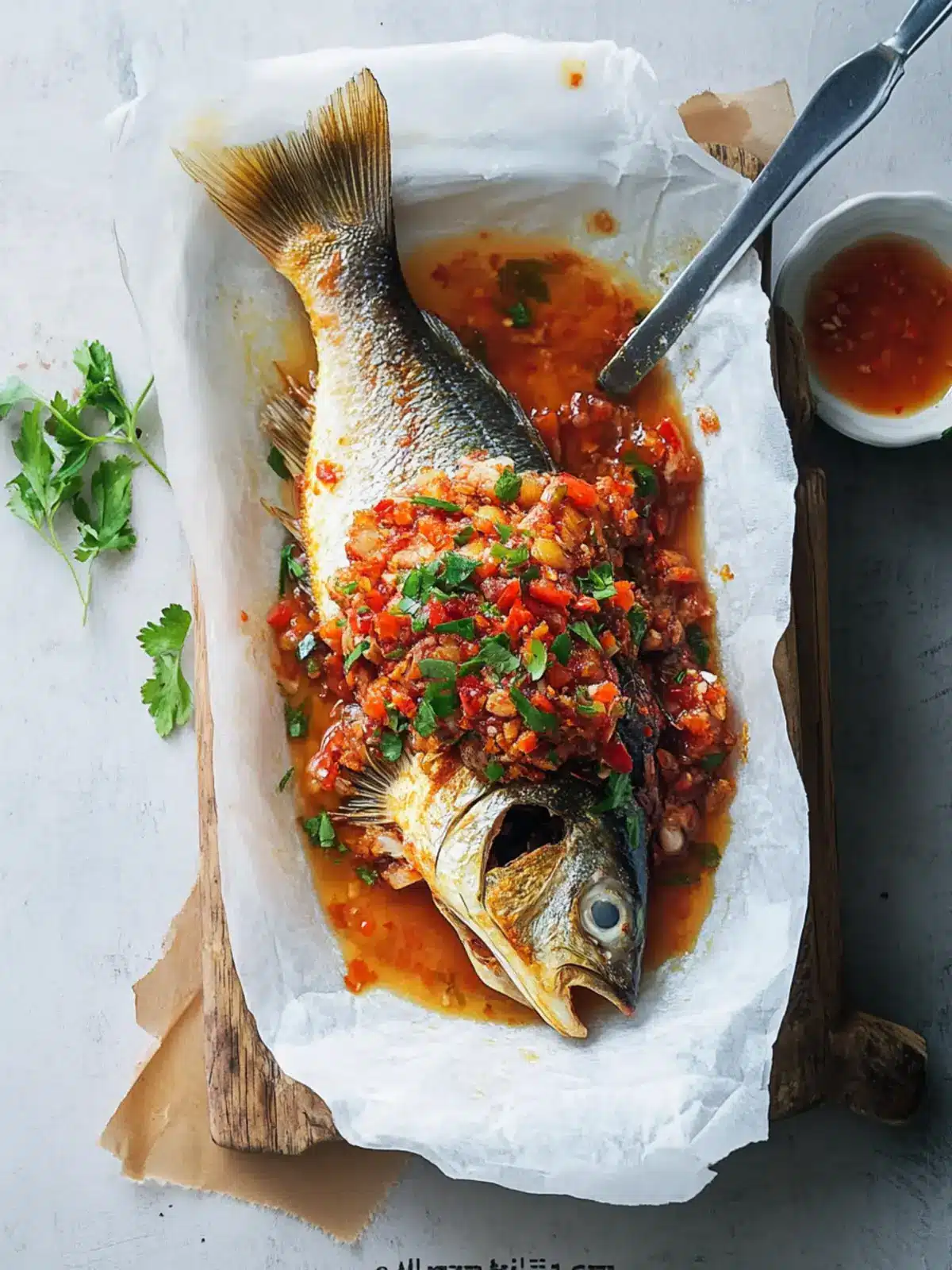 Fried Fish with Chili Sauce