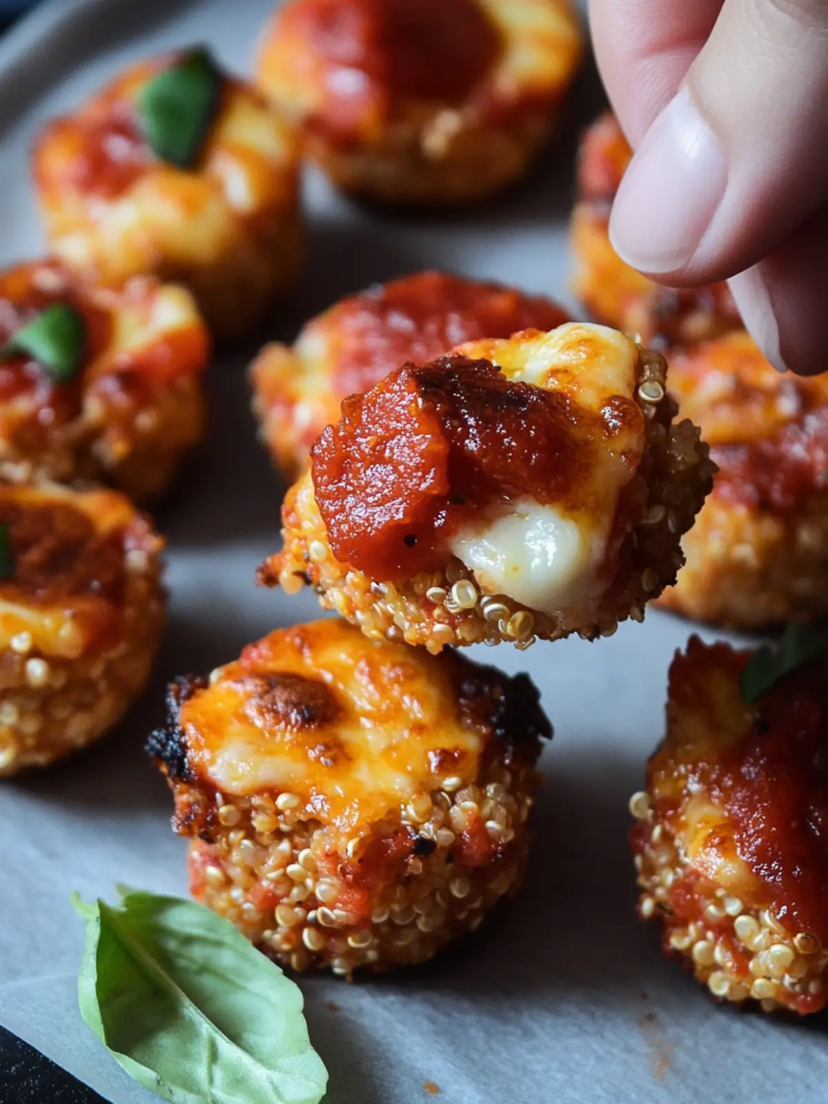 Quinoa Pizza Bites
