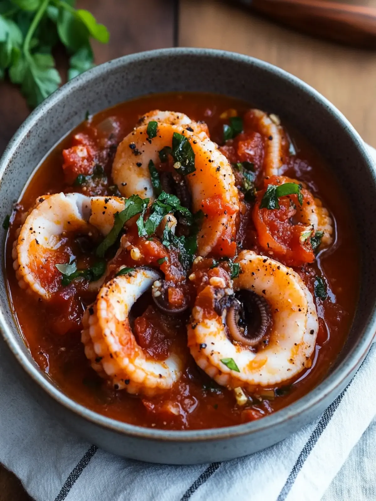 Octopus in Tomato Sauce