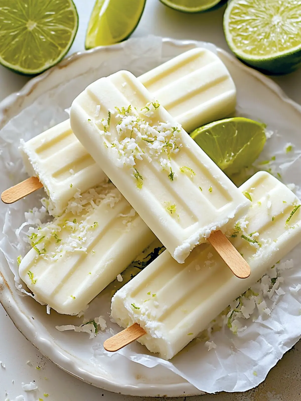 Creamy Coconut Lime Pops