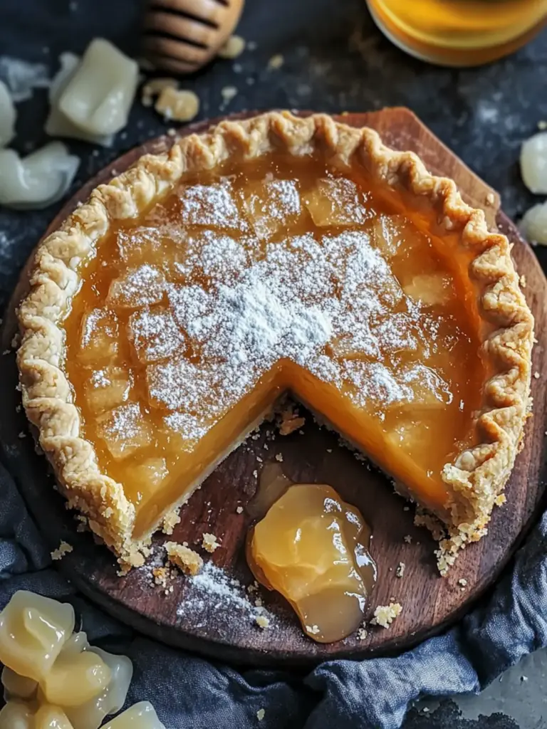 Salted Whiskey Honey Pie