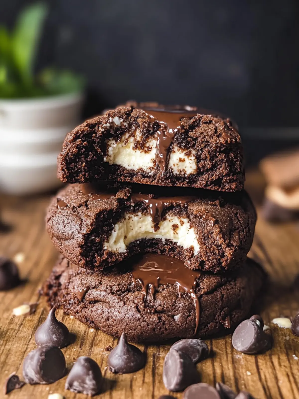 Chocolate Cheesecake Cookies