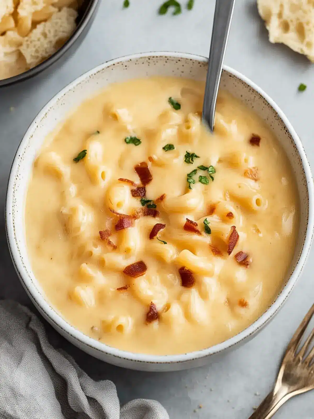 Warm and Creamy Macaroni and Cheese Soup to Savor Macaroni and Cheese Soup