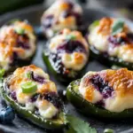 Blueberry Brie Jalapeño Poppers