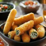 Delicious Spinach Dip Mozzarella Sticks You’ll Crave Today Spinach Dip Mozzarella Sticks