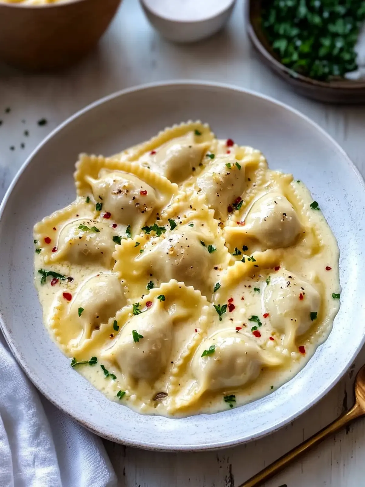 Irresistible Roasted Garlic & Whipped Ricotta Agnolotti Delight Roasted Garlic & Whipped Ricotta Agnolotti