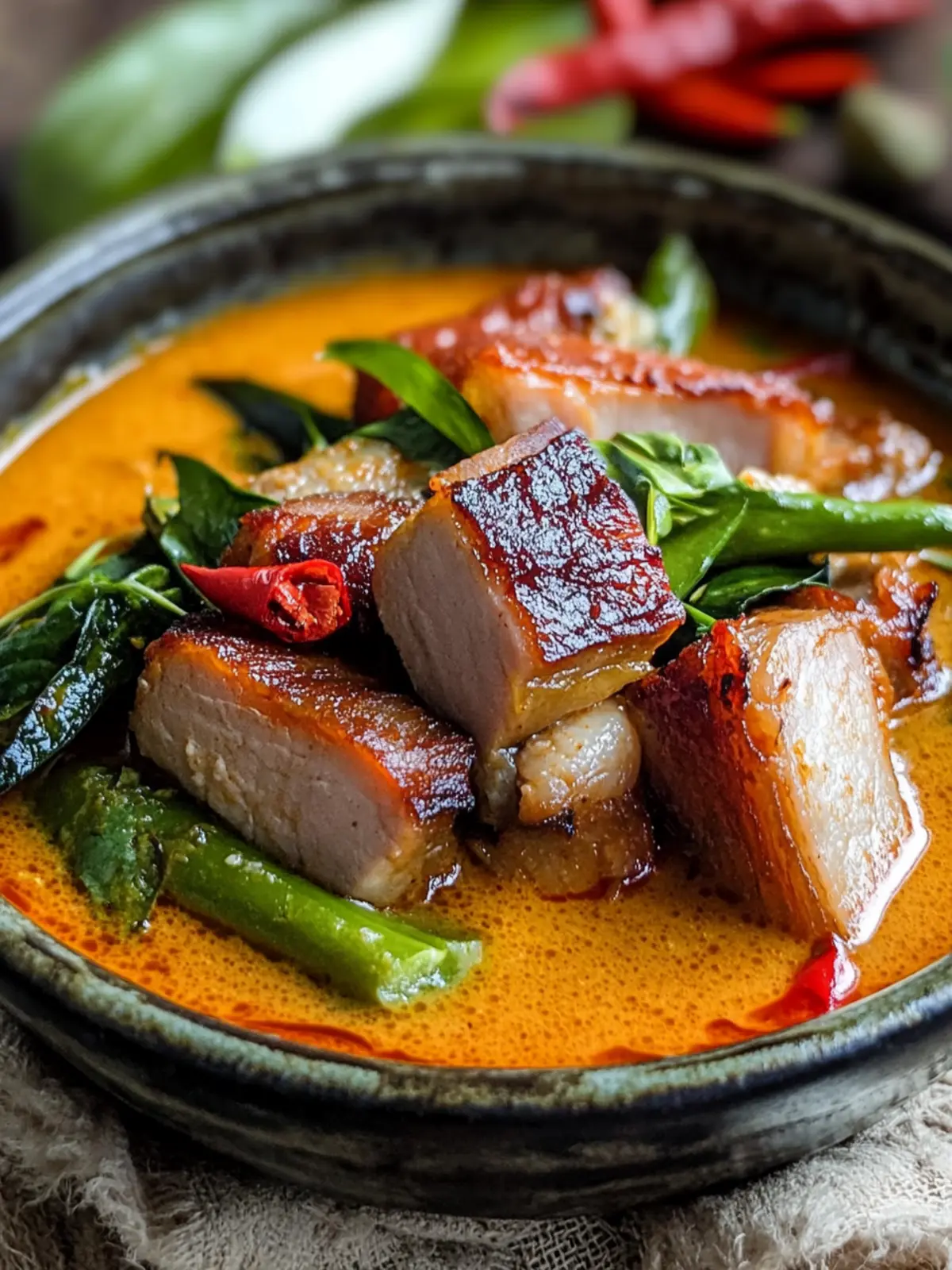 Thai Red Curry Pork Belly