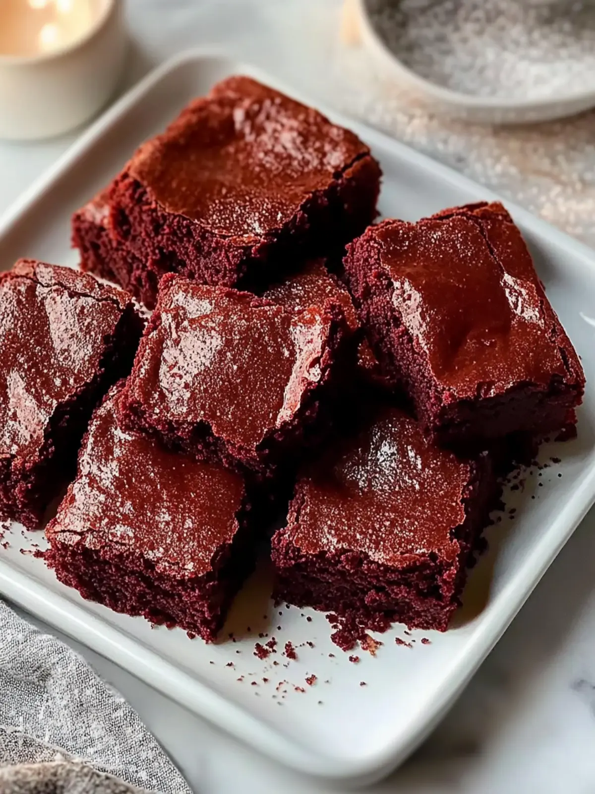 Red Velvet Nutella Brownies