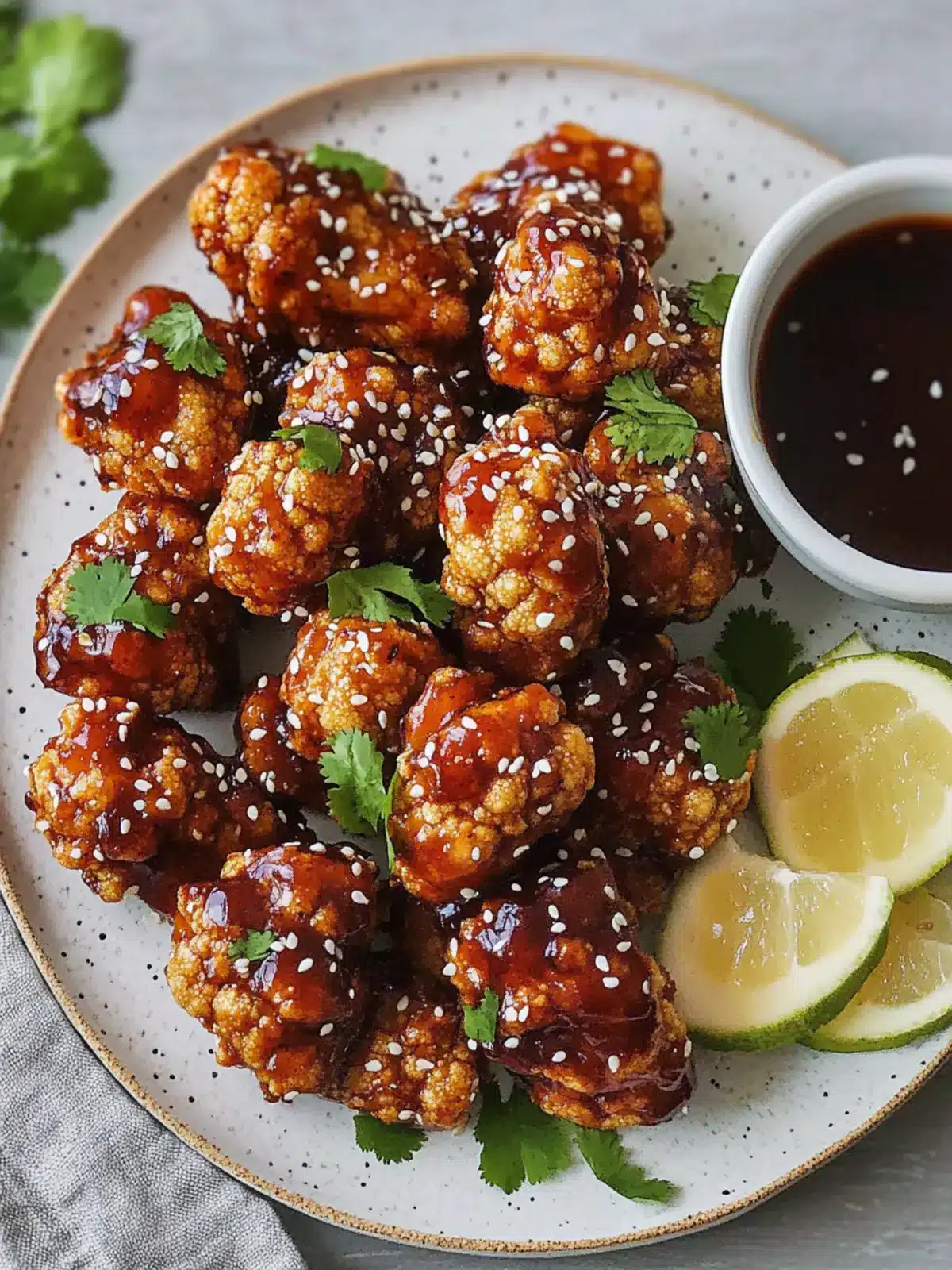 Teriyaki Cauliflower Wings