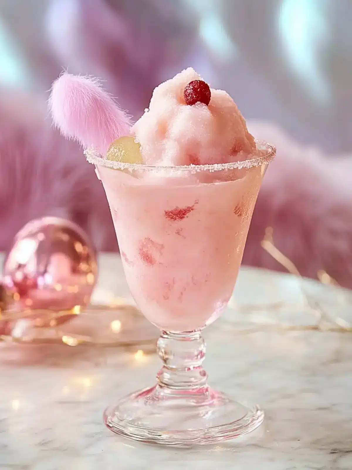 Pink Cottontail Sherbet Mocktail