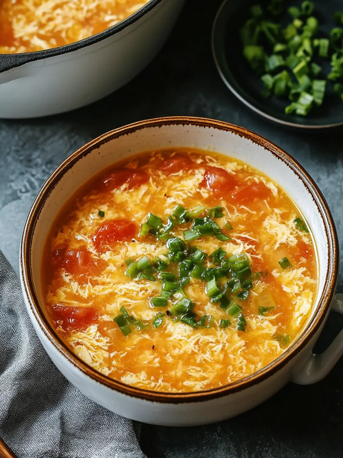Tomato Egg Drop Soup