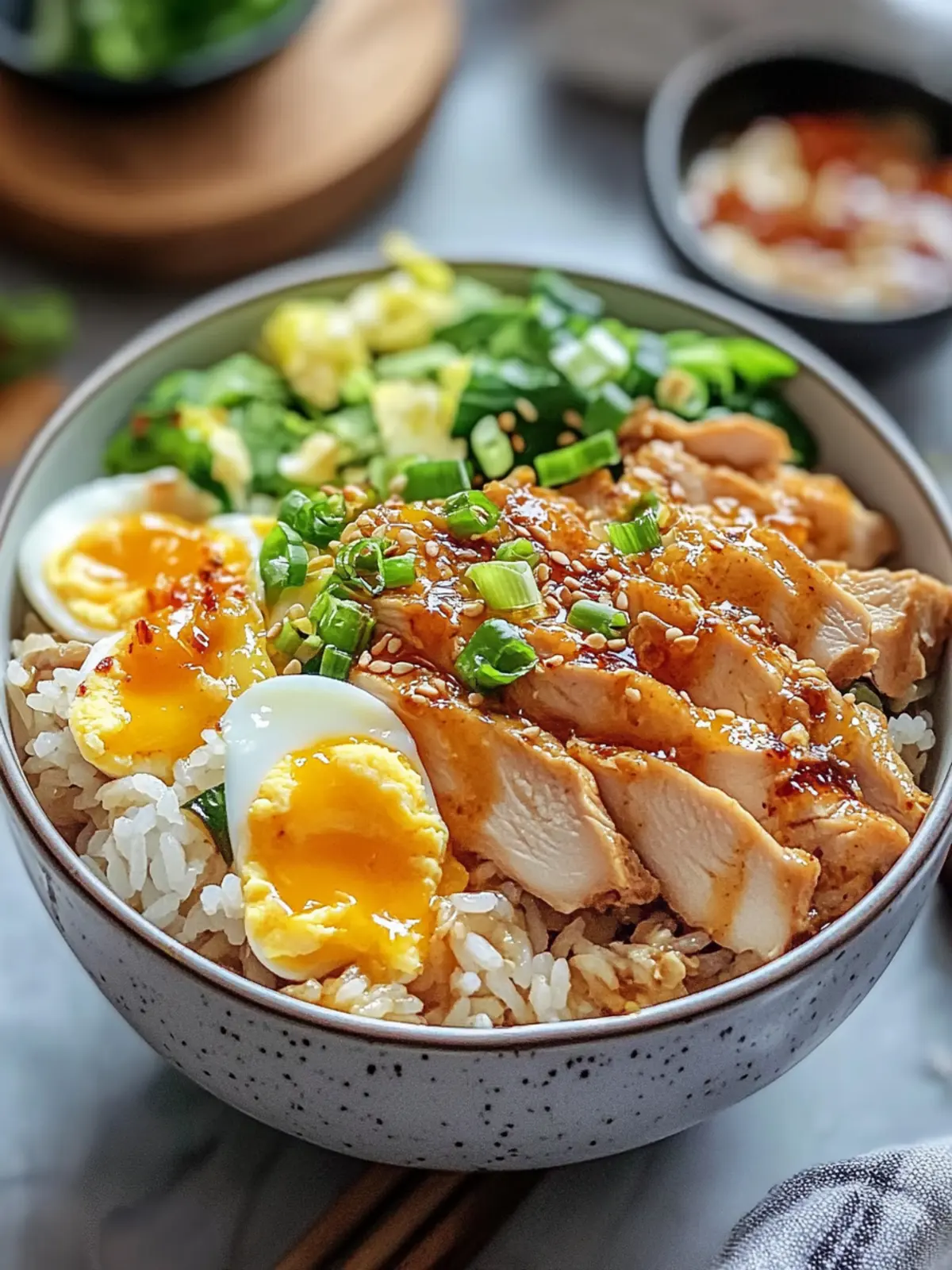 Chicken and Egg Rice Bowl