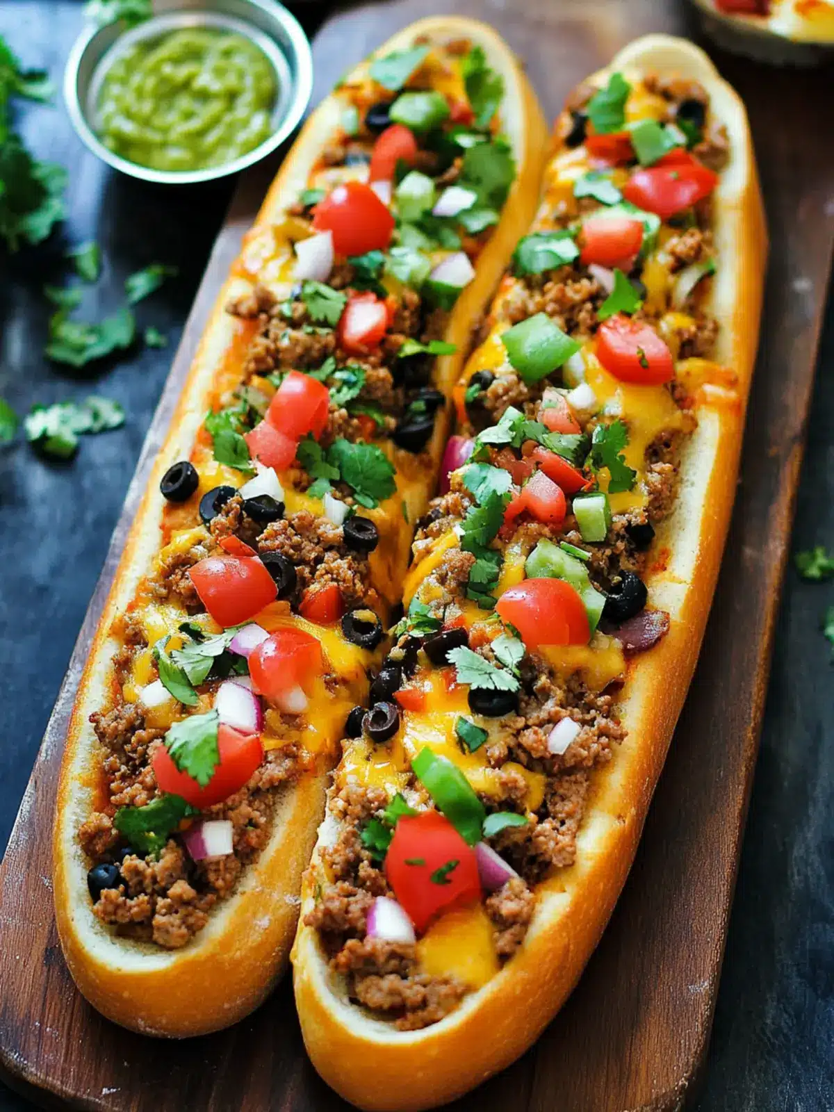 Taco French Bread Pizza