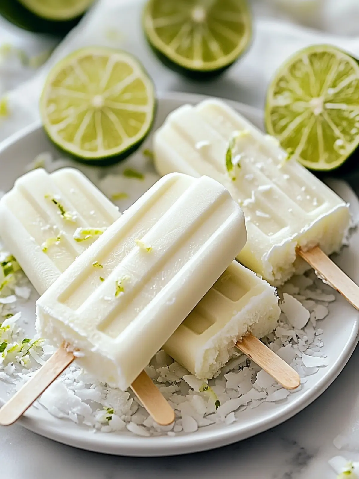 Creamy Coconut Lime Pops