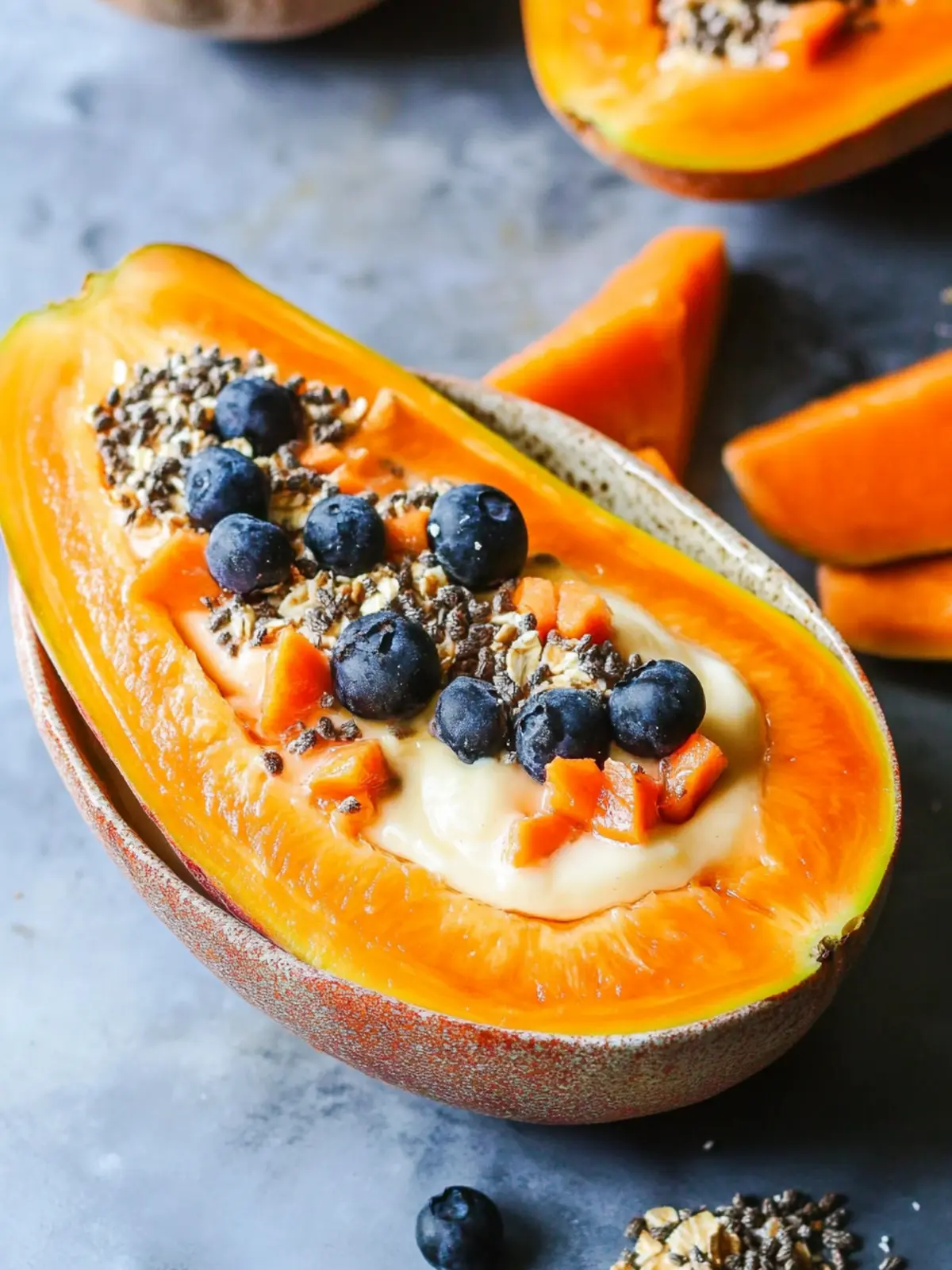 Papaya Yogurt Bowl