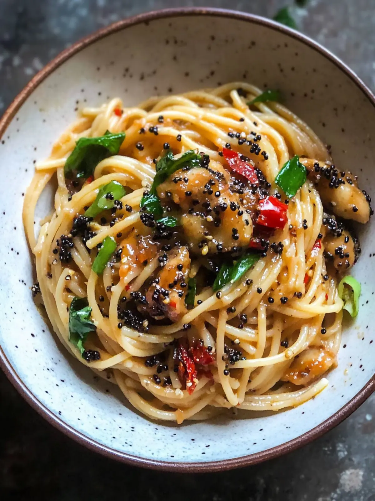Vegan Singapore Black Pepper Sauce Spaghetti