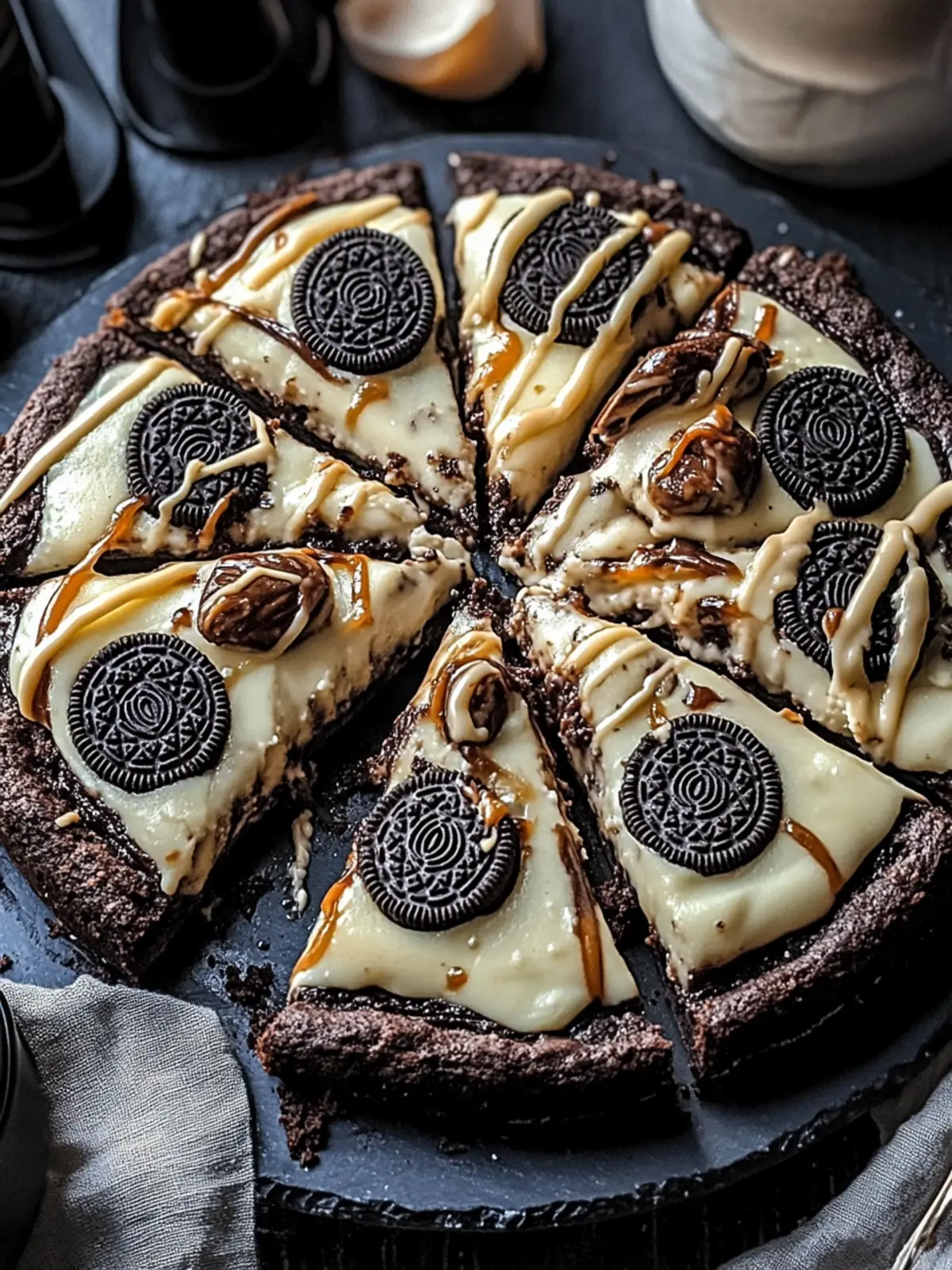 Oreo Fudge Brownie Pizza