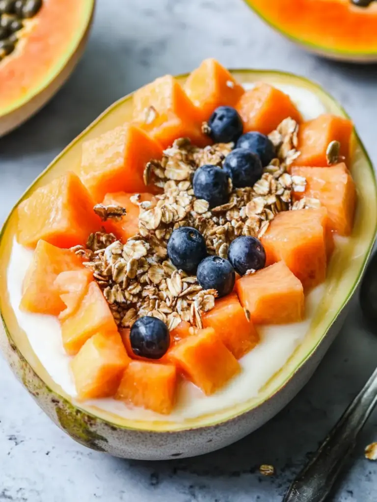 Papaya Yogurt Bowl