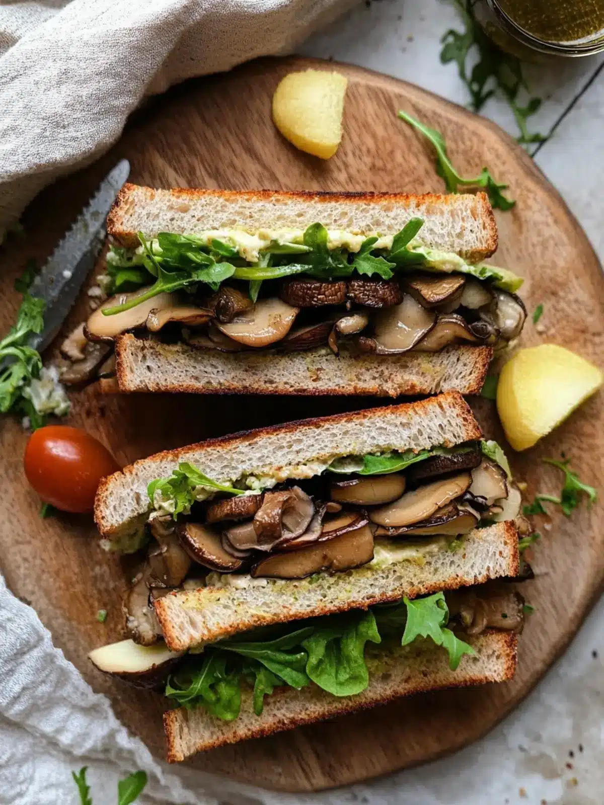 Oyster Mushroom Sandwiches