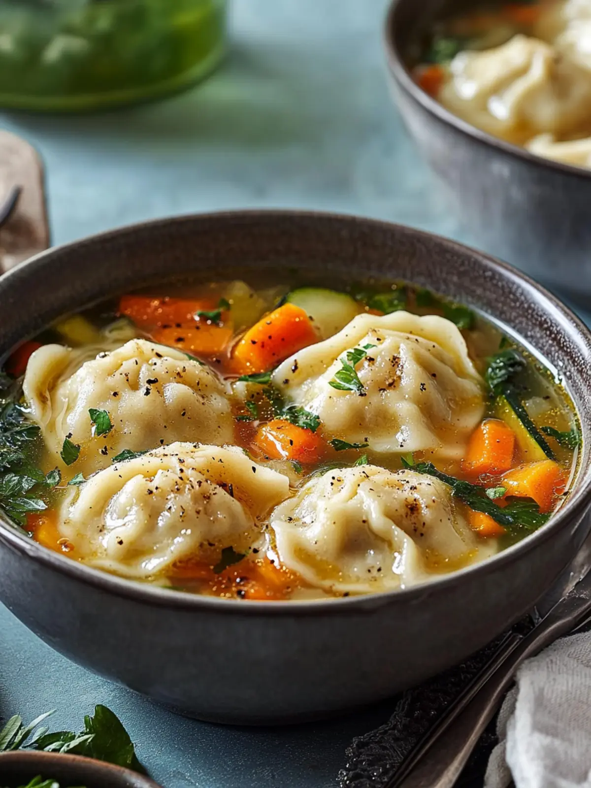 Vegetable Soup with Dumplings