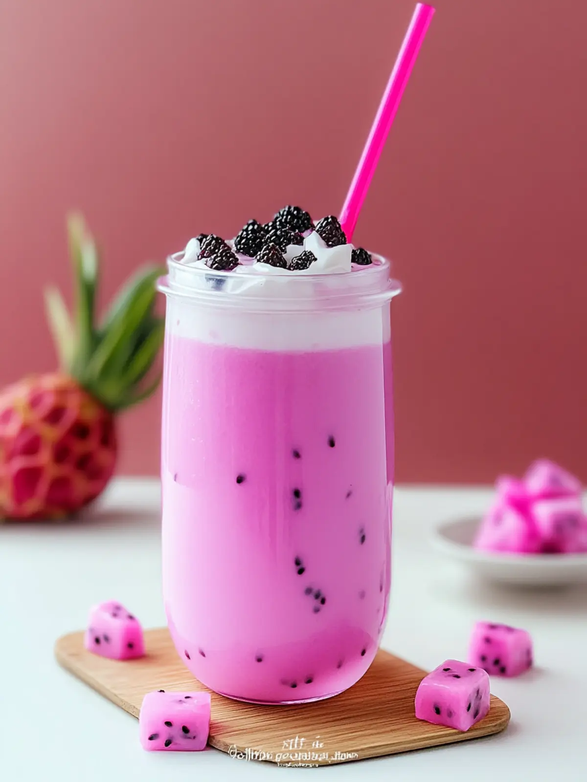 Dragon Fruit Milk Tea