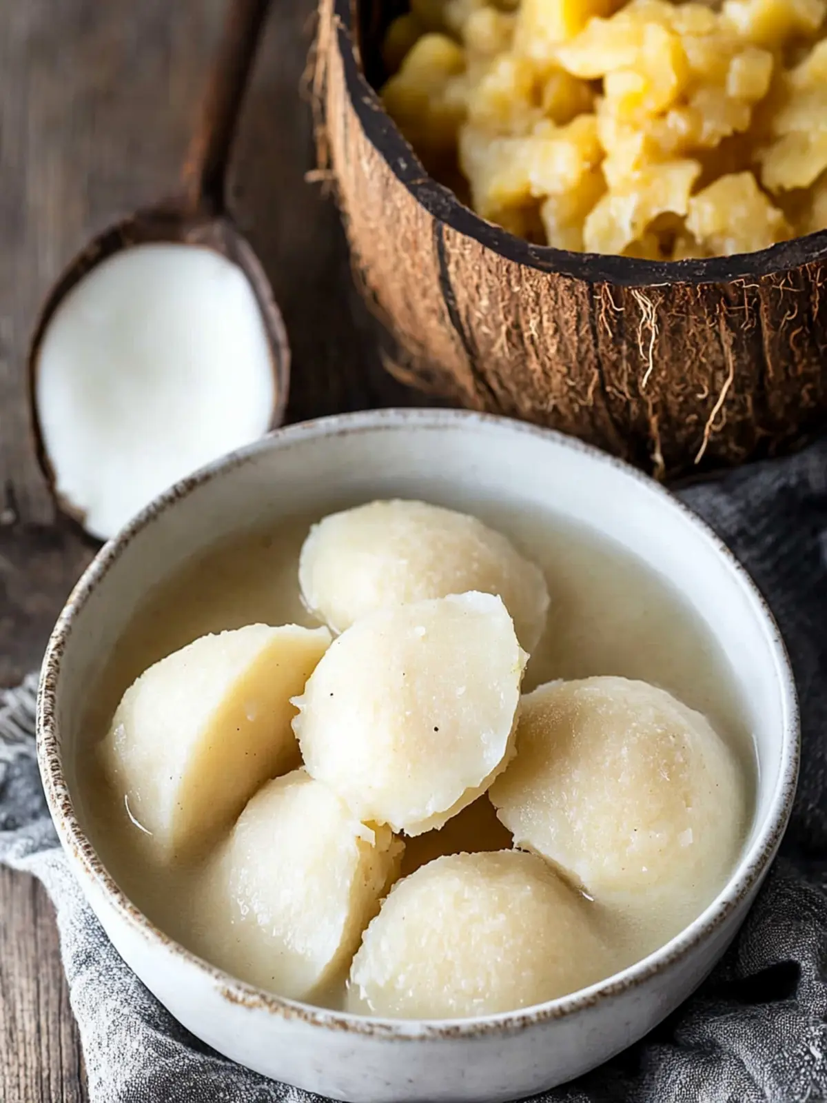 Caribbean Boiled Coconut Dumplings