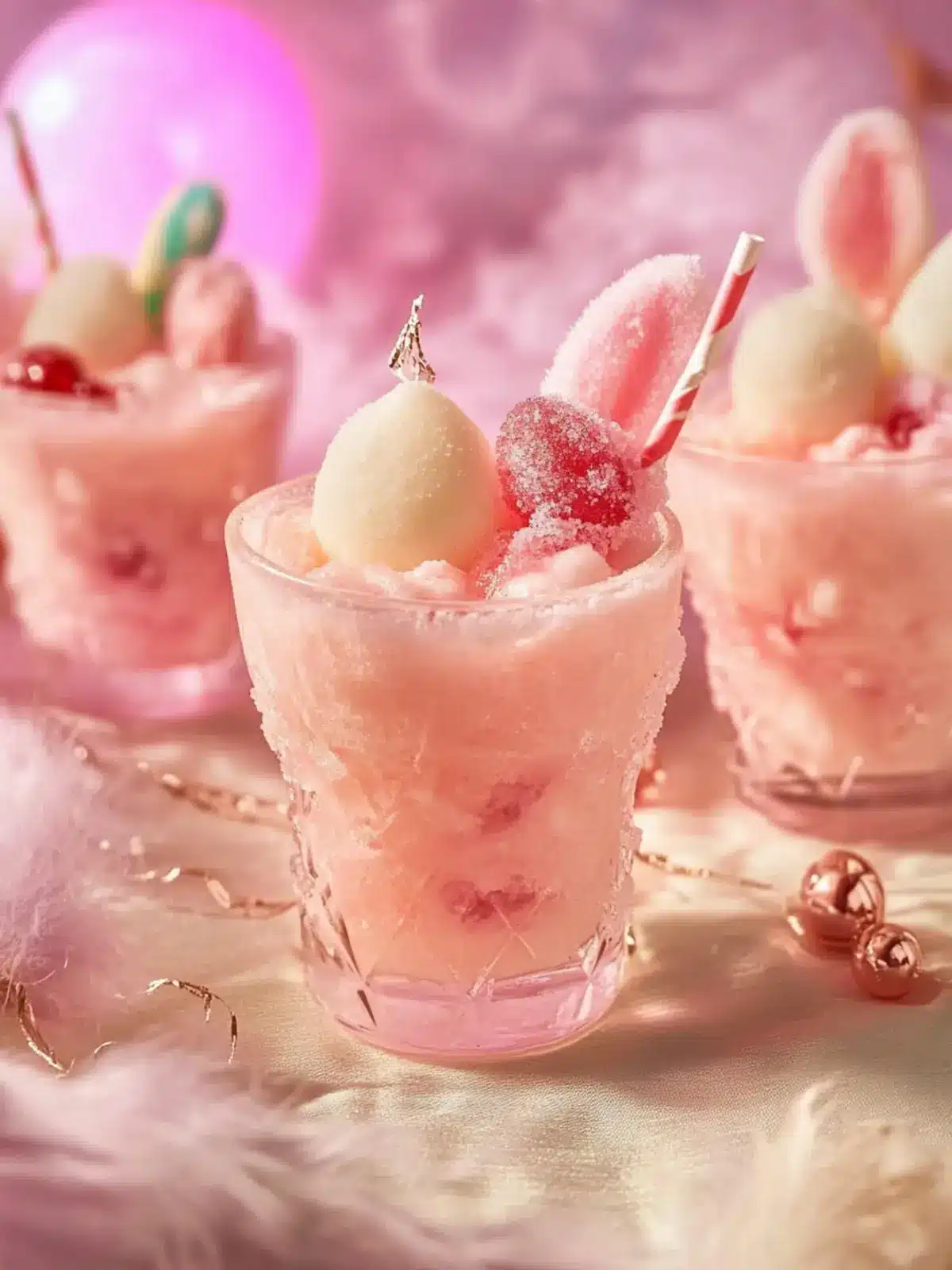 Pink Cottontail Sherbet Mocktail