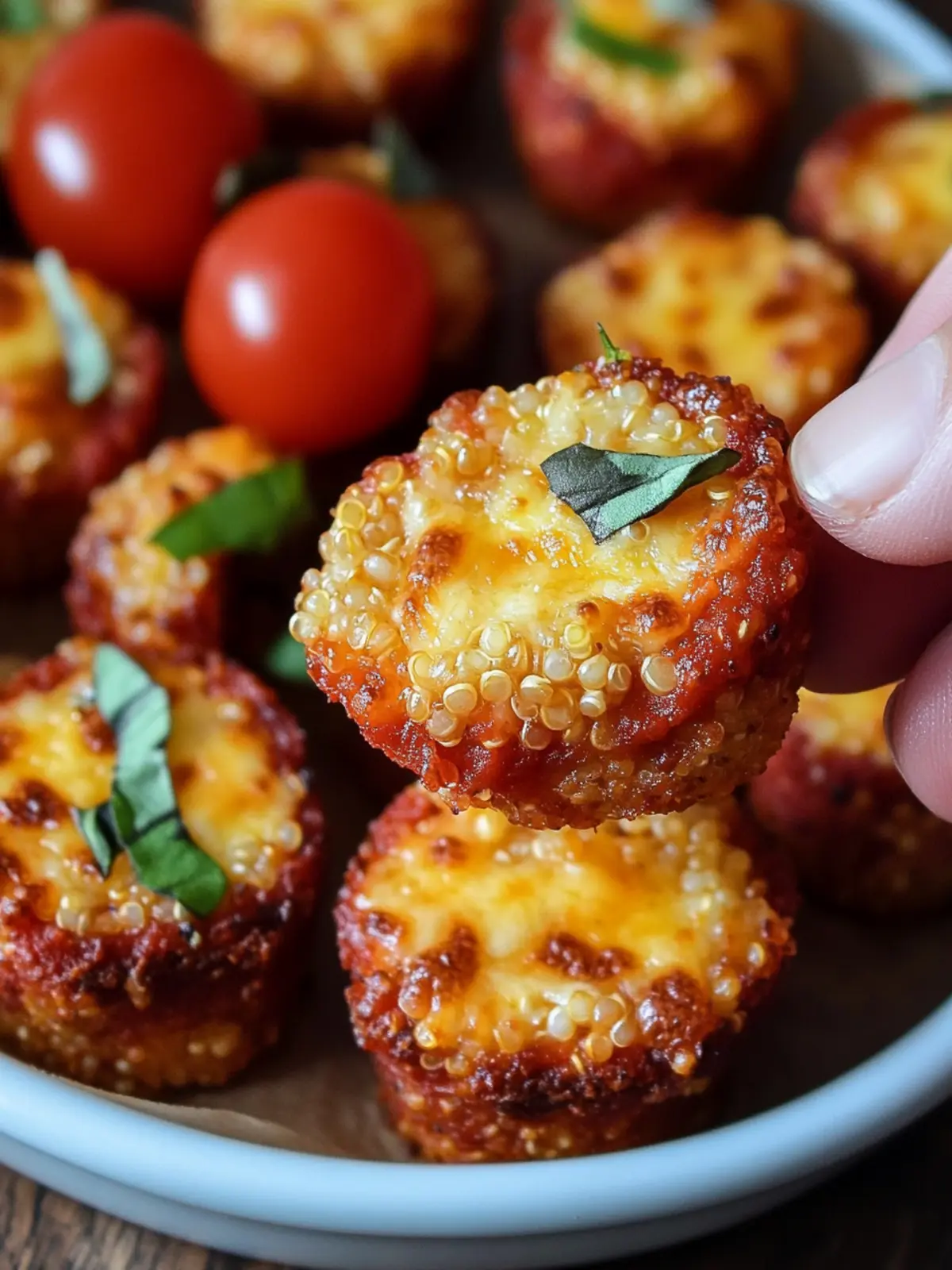 Quinoa Pizza Bites