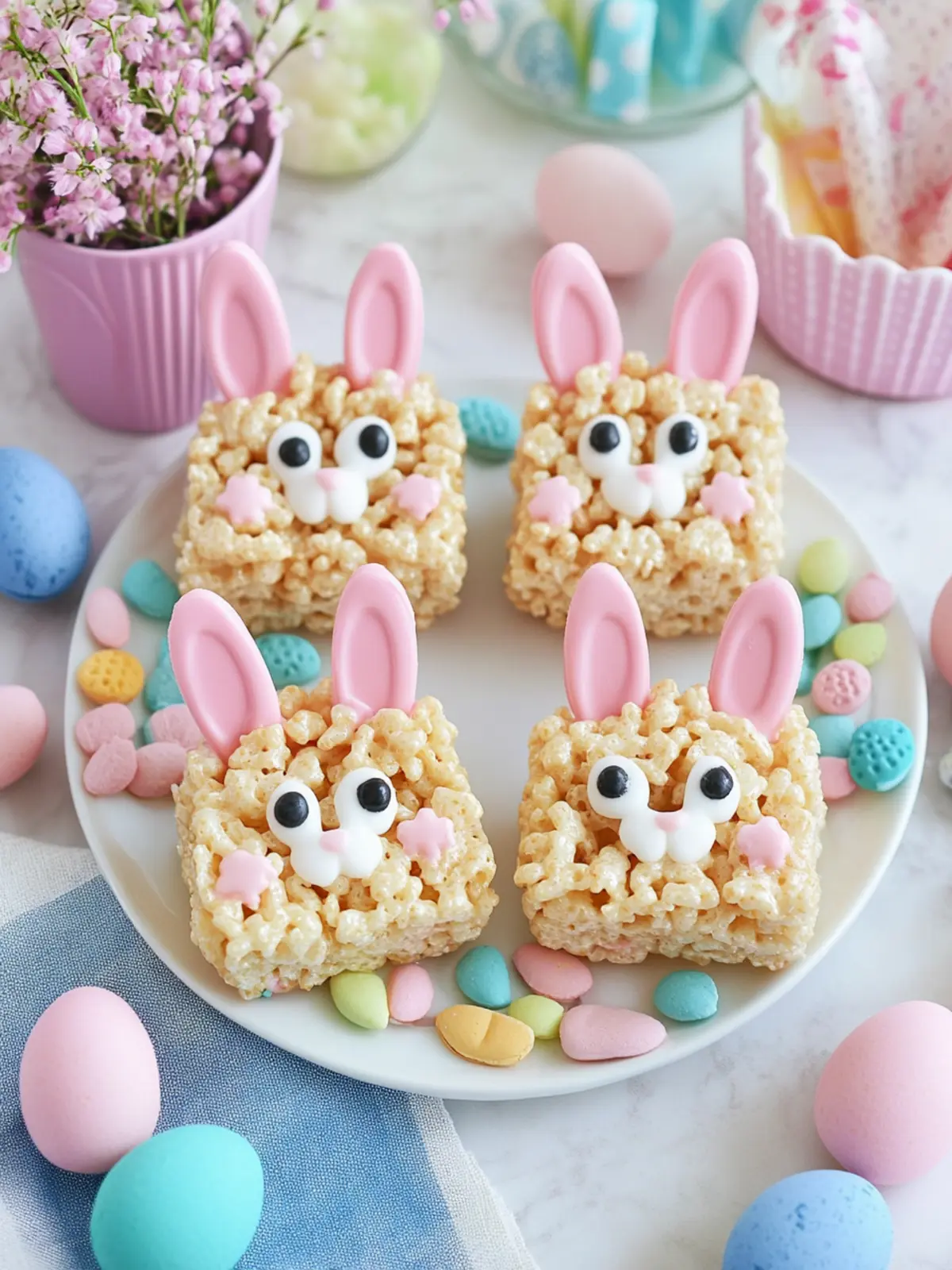 Easter Bunny Rice Krispies Treats