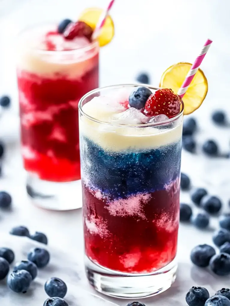 Paleo Red, White, and Blue Cocktails