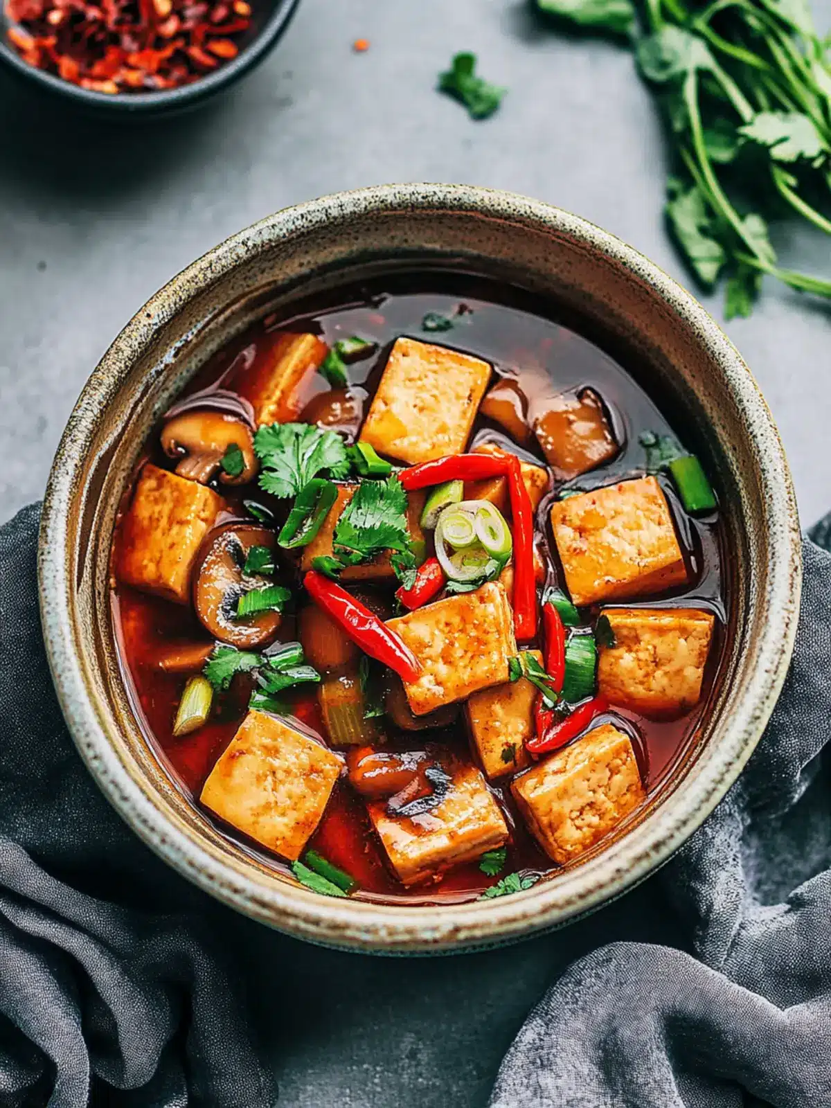 Vietnamese Braised Tofu & Mushrooms