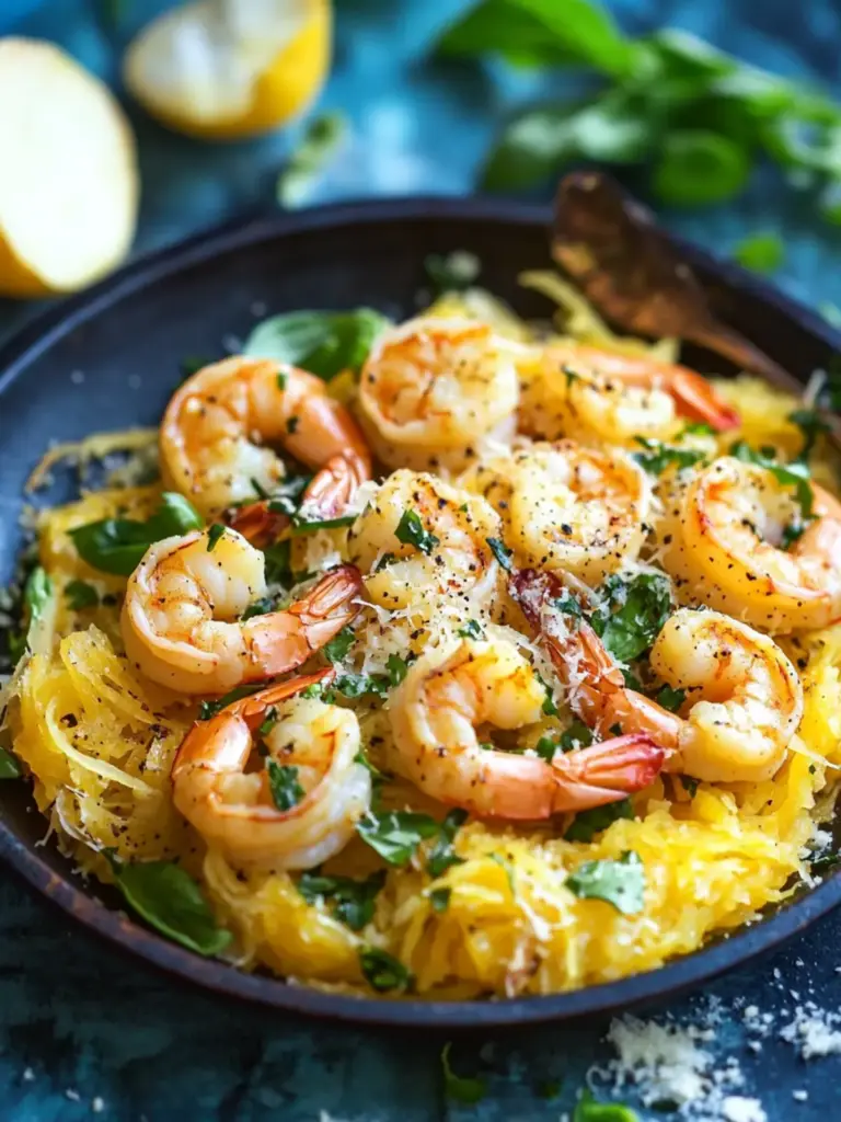 Shrimp Scampi Spaghetti Squash