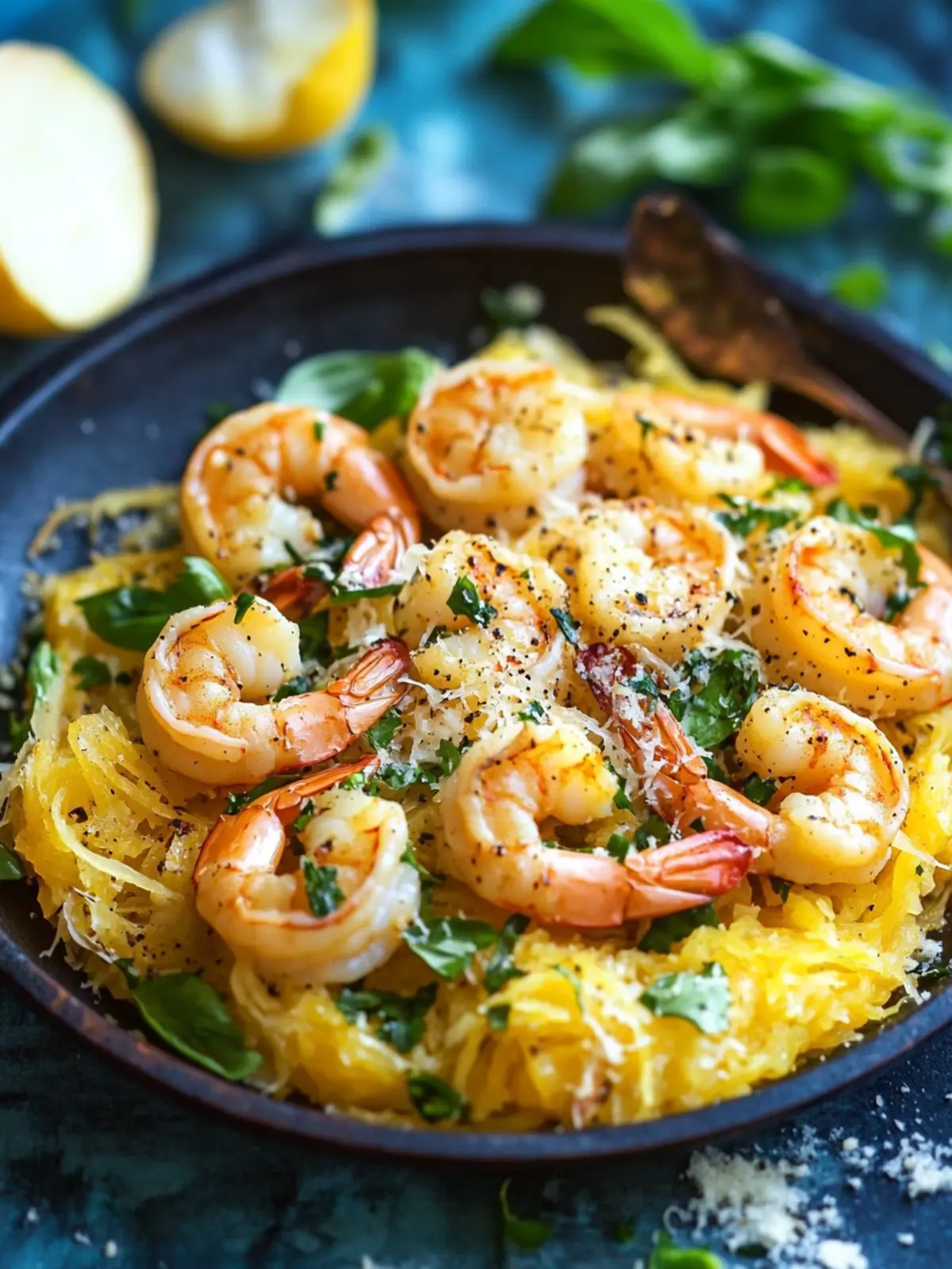 Shrimp Scampi Spaghetti Squash