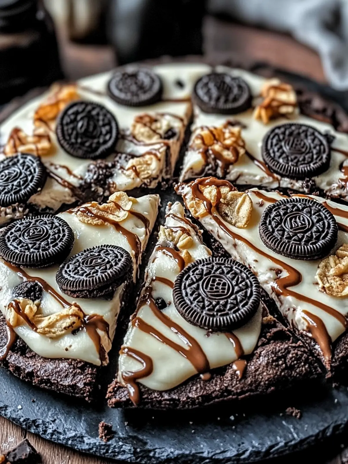 Oreo Fudge Brownie Pizza